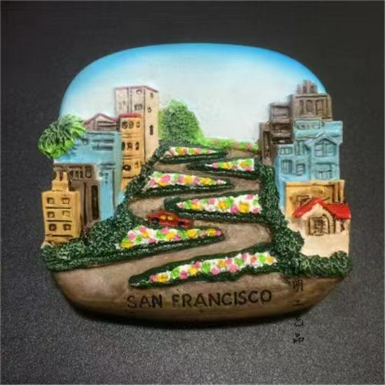 USA Refrigerator Magnet Souvenir - Statue of Liberty, NYC, LA, SF, Hawaii, Boston