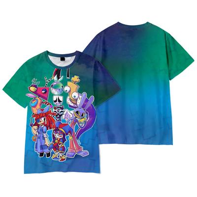 The Amazing Digital Circus T-shirt Hip Hop Män Kvinnor Anime Tryck Topp T-shirts Harajuku T-shirts Mode Sommar T-shirt