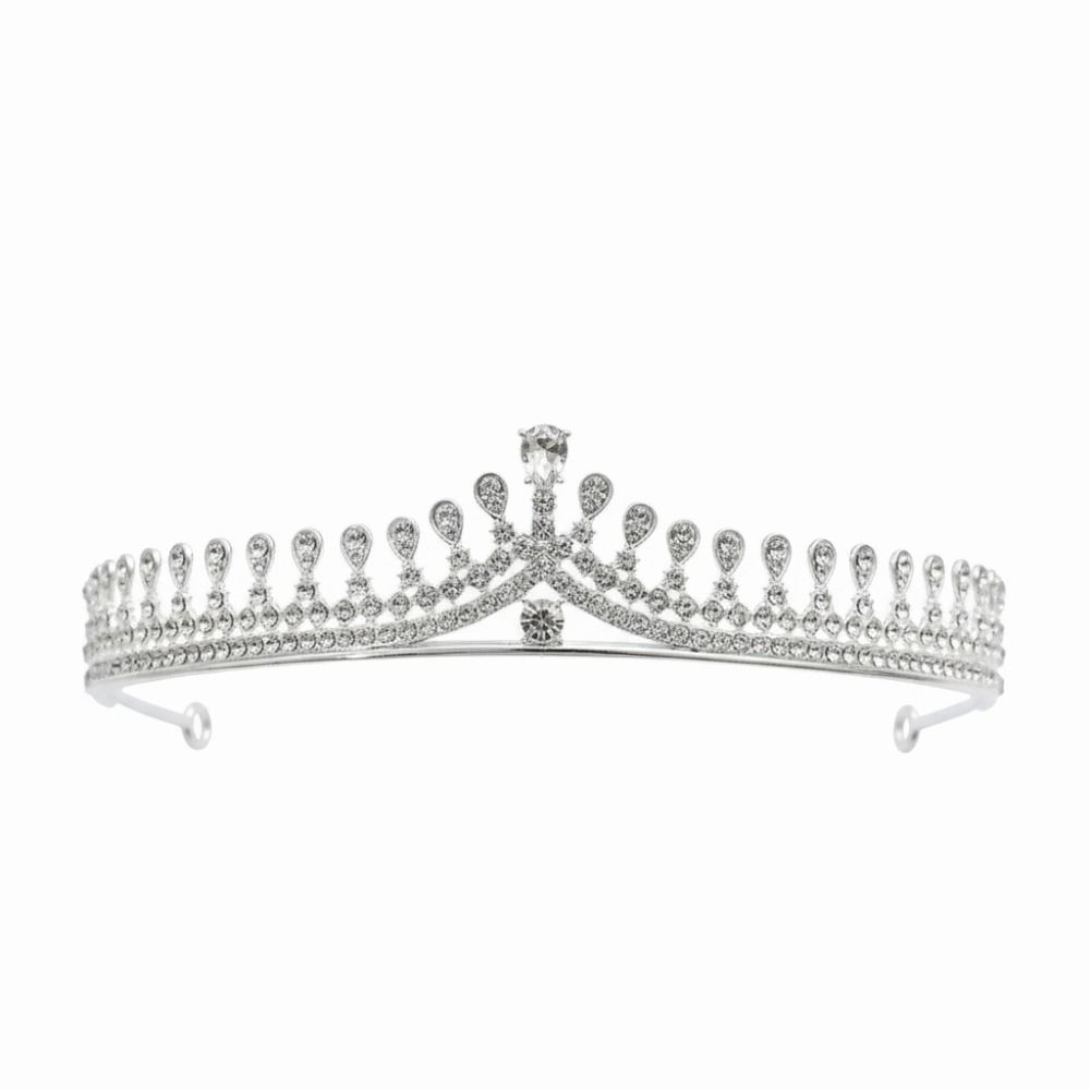 Crystal Rhinestone Rhinestone Tiara Alloy Material Princess Crown Wedding Bride Crown Prom Event
