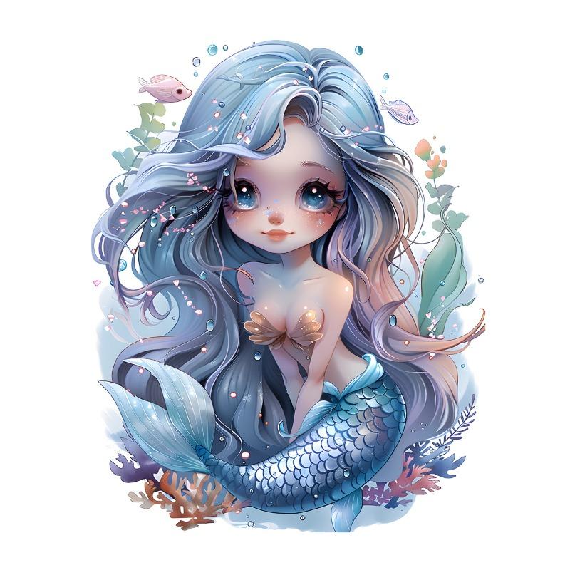 New Cartoon Coral Bathroom Toilet Waterproof Toilet Lid Toilet Sticker Self-Adhesive Sticker