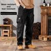 2026 New Men's Sports Casual Pants Loose Multi-Pocket Straight Cargo Pants