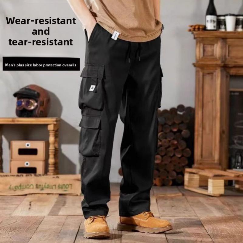 2026 New Men's Sports Casual Pants Loose Multi-Pocket Straight Cargo Pants