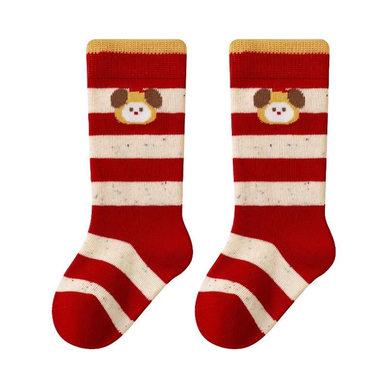 

Winter Autumn Cute Cartoon Children Girls Half Socks Striped Thick Warm Cotton Soft Cozy Gilrls Socks S