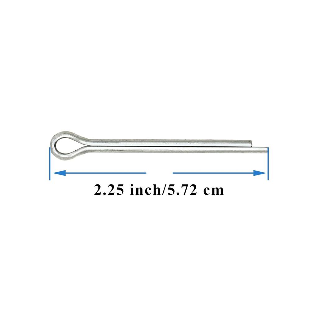 2 Sets Trailer Nut Kit For 1" Shaft Spindle, Includes 1" Shaft Spindle Nuts 1" Spindle Washers & 2.2" Long Cotter P High Strength Trailer Axle