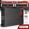 6800W Subwoofer Slim Class A/B Car Audio Amp Powerful Amplifiers Subwoofer Bass Speaker Amplifiers 12V 4 Channel Car Amplifier