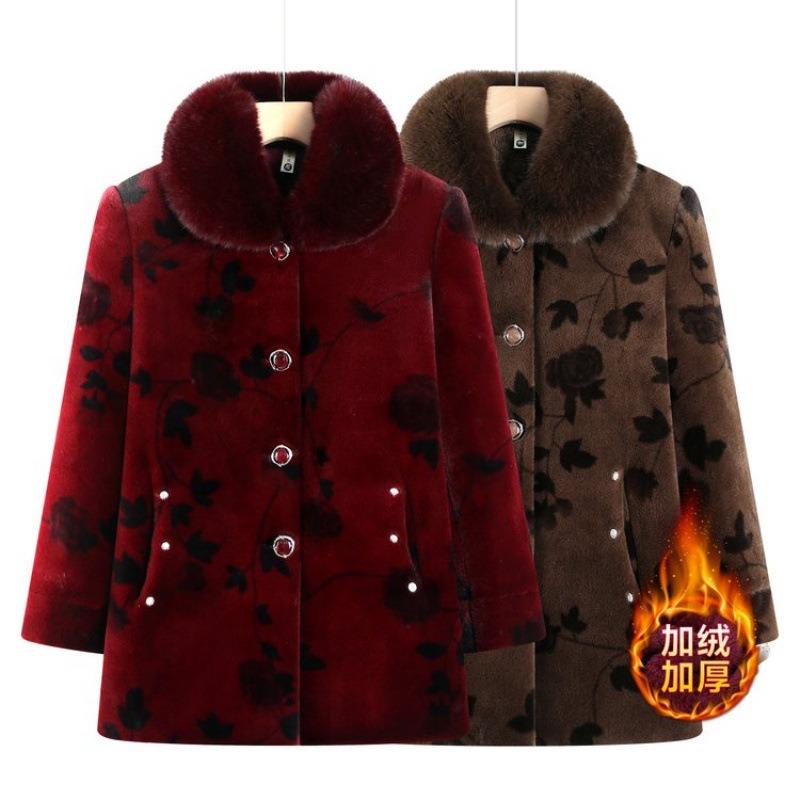 Winter Clothing Velvet Jacket New Padded Jacket Women's 0-year-old Winter Imitation Mink Coat