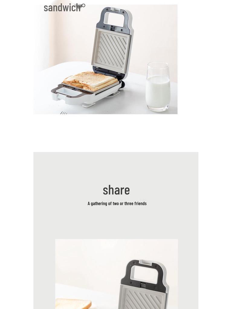 Multi-functional Breakfast Machine: Sandwich, Waffle Maker & Toaster with Electric Griddle