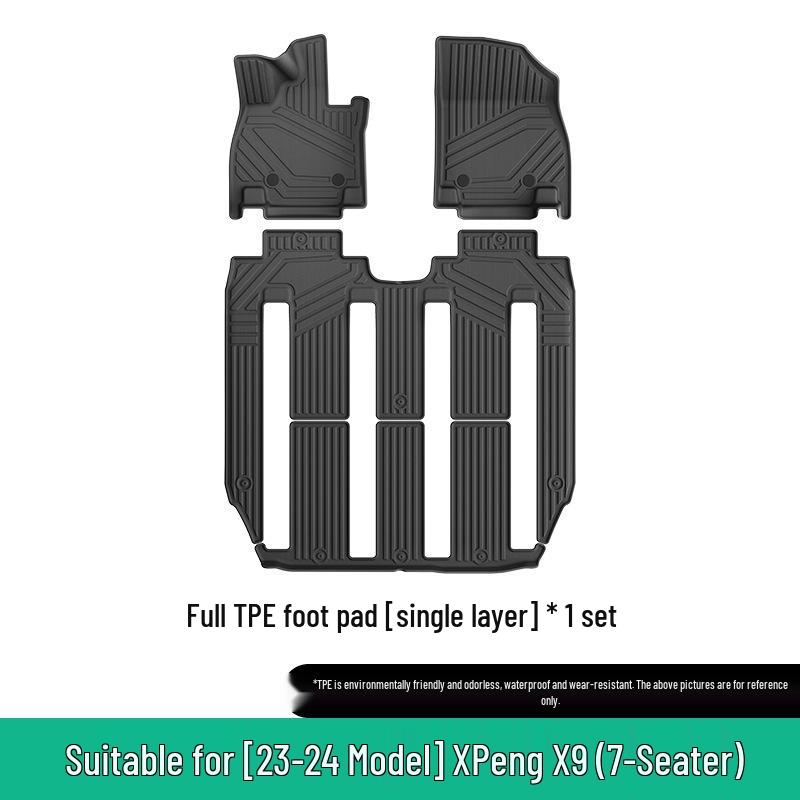 XPeng X9 TPE Floor Mats & Trunk Mat Set for 2023-2026 Models