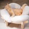 Wooden cat litter indoor pet small sofa bed small climbing frame removable cat litter