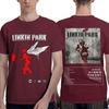L-Linkin P-Park   Men T Shirt Band  Crazy Tee Shirt Short Sleeve Crewneck T-Shirt 100% Cotton Plus Size Clothes