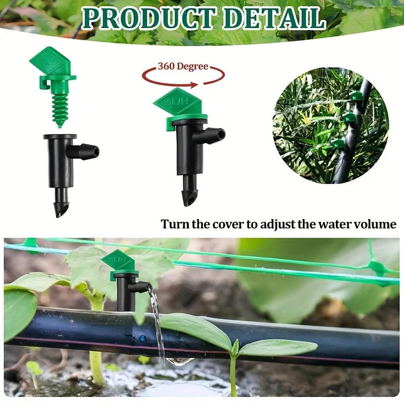 4GPH Drip Irrigation Emitter, Garden Flag Dripper for Trees & Shrubs, Watering System