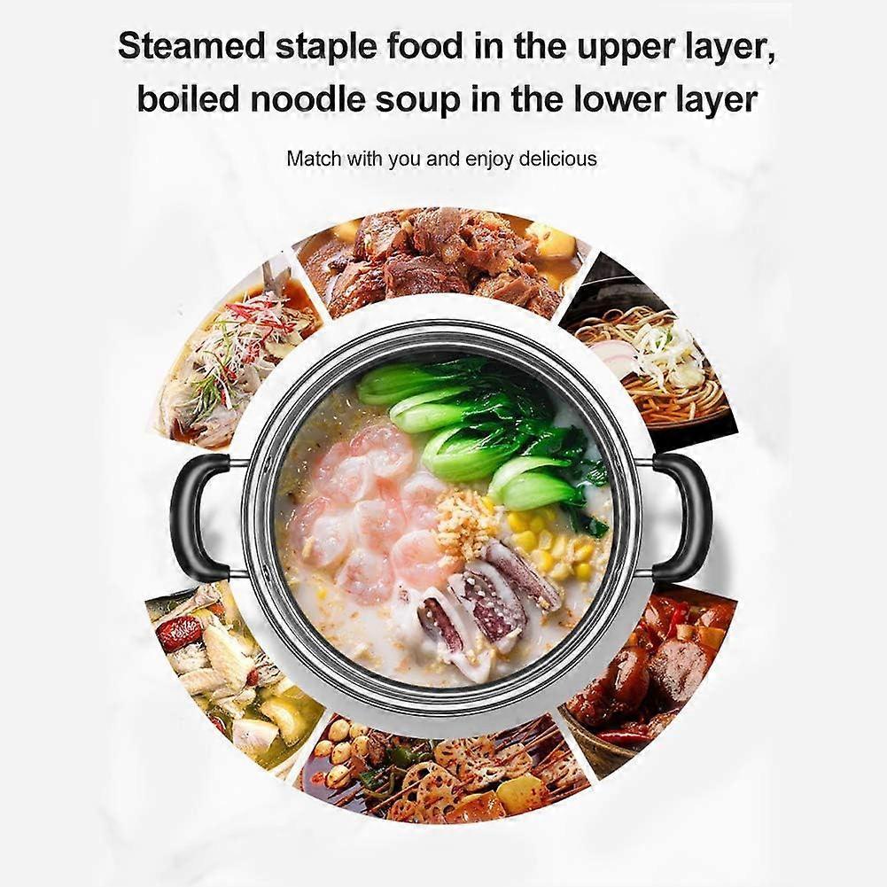Stainless steel cookware Double steamer cookware Double soup steamer Durable steamer