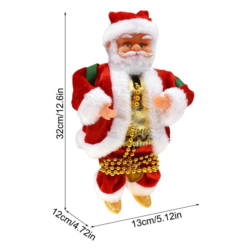 Climbing Santa On Rope Holiday Electric Decoration With Music Musical Santa Climbing Rope For Outdoor Indoor Porch Window Roof