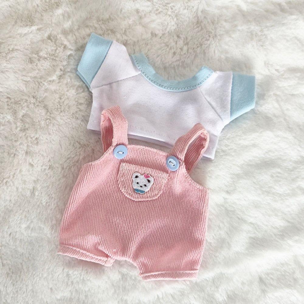 Wears Overalls 15cm/20cm Doll Trousers Fashion Cotton Pants T-shirt Clothes 20cm Doll Clothes