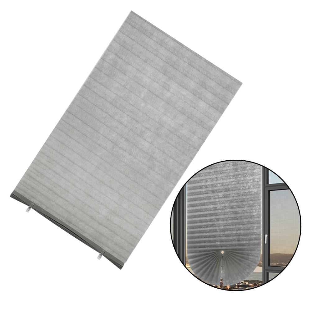 Decorative Blackout Pleated Roller Blinds Home Decoration Easy Installation Easy To Clean No-Drill Installation