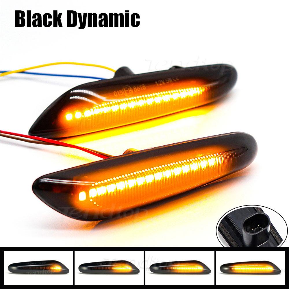 Sequential LED Flashing Dynamic Turn Signal Side Marker Light For BMW E60 E61 E87 E90 E91 E92 E93 E81 E82 E88 E46 X3 E83 X1 E84
