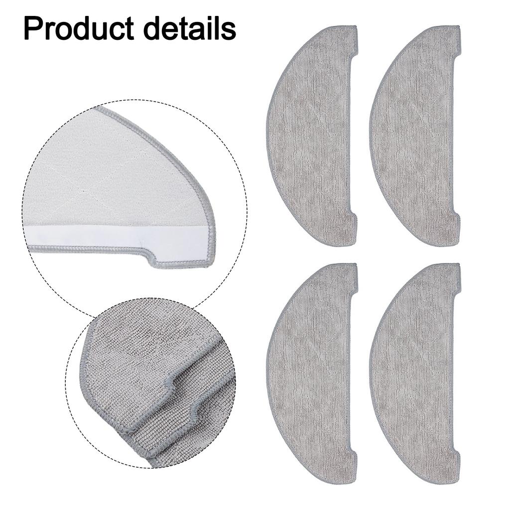 4PCS Vacuum Mop Cloth Kit Replacement Mopping Cloth For Vexilar Robot Vacuum Cleaner Mop Pad Household Cleaning Tool