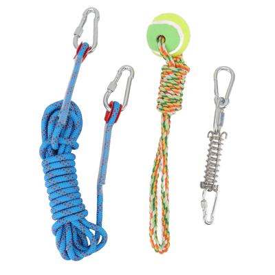 Juguetes de Cuerda para Perros con Poste de Resorte Juguetes Interactivos Colgantes de Bungee para Perros Medianos Grandes 16.4 pies