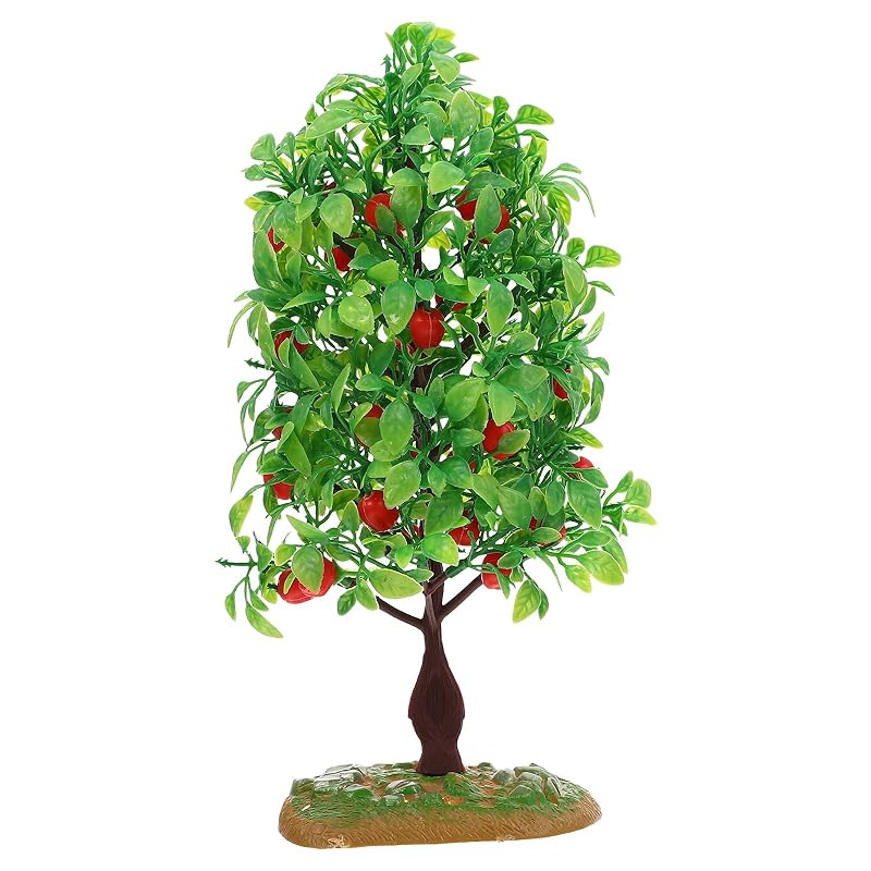 

DECHOUS miniature fruit artificial tree tree model plant craft bonsai train landscape architecture Home desktop railway diorama decoration DIY