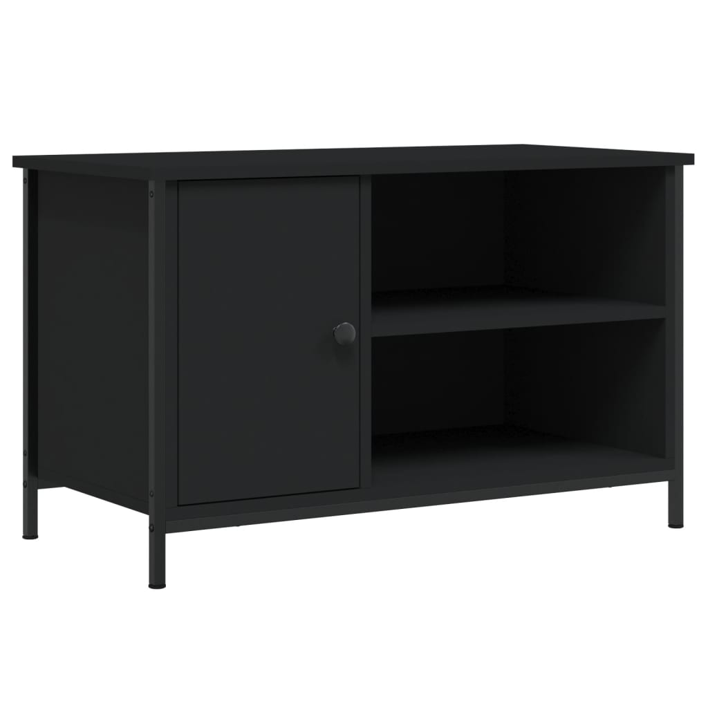 TV Stand Black 80 x 40 x 50 cm Engineered Wood
