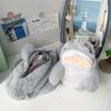 Pencil Pouch, Plush Cartoon Shark Pencil Case, Large Capacity Bag, Zipper Cute Pen Holder for School Office Home