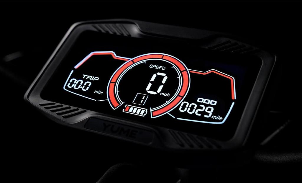 YUME HAWK Electric Scooter  1200W*2 Motor 60V22.5Ah Battery 10x3.15" All-terrain Tires70km/h Max Speed 70km Max range