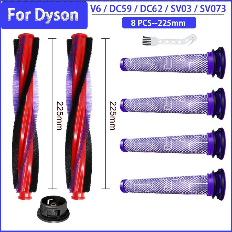 Roller Brush Pre-Filters for Dyson V6 DC59 DC62 SV03 SV073 Cordless Vacuum Cleaner Accessories Replacement Parts