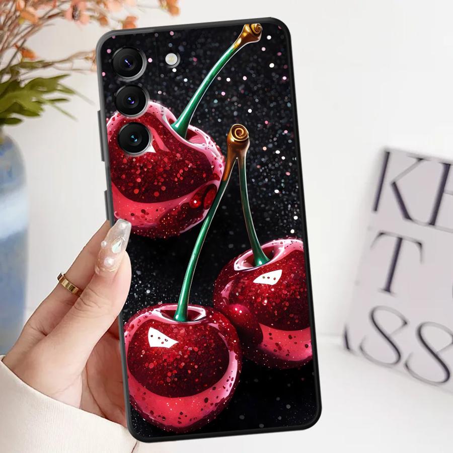 Cherry Pattern Phone Cover Case for Samsung Galaxy A52 A36 A23 A53 A35 A32 A25 A71 A22 A55 A41 A26 A72 A73 A51 A24