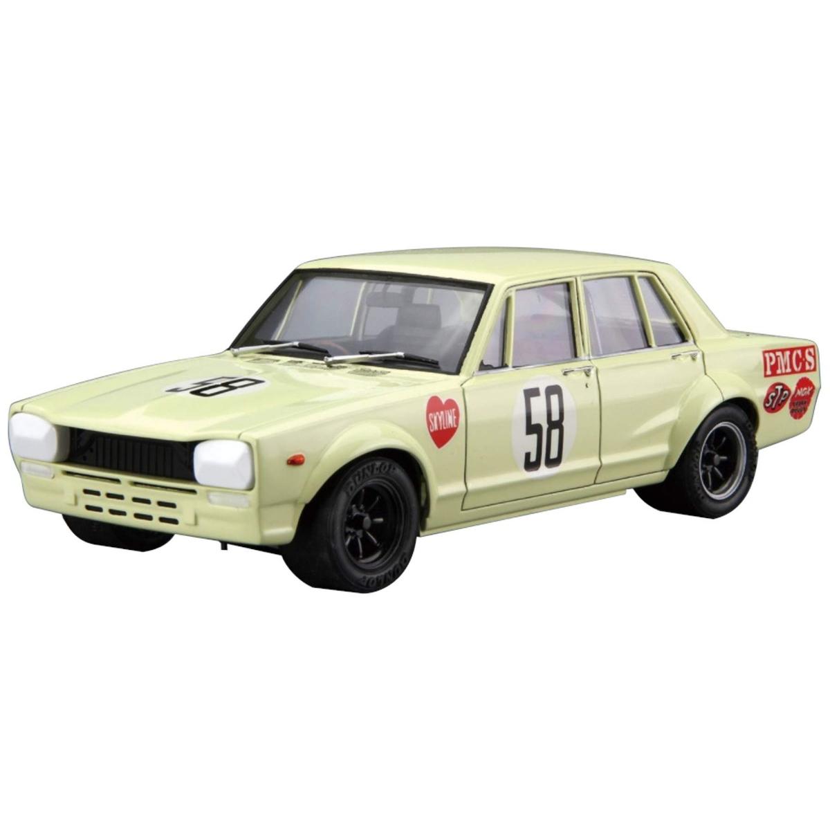 

Aoshima Bunka Kyozai The Model Car Series 70 Nissan PGC10 Skyline JAF Grand Prix 1970 Model Plastic Model (AOSHIMA) 1/24 No. 2000GT-R білий