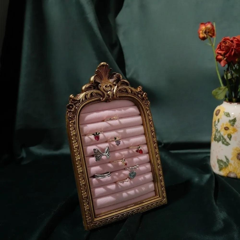 Vintage Jewelry Storage Shelf Home Decoration Frame Display Rack Counter