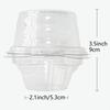 Individual Cupcake Containers 50X Clear Cupcake Carrier Reusable Stackable Dessert Case With Dome Lid Muffins Storage For