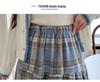 Japanese Korean Style High-Waisted Wool Plaid Pleated Skirt for Women - Mid-Length, Autumn/Winter 2026