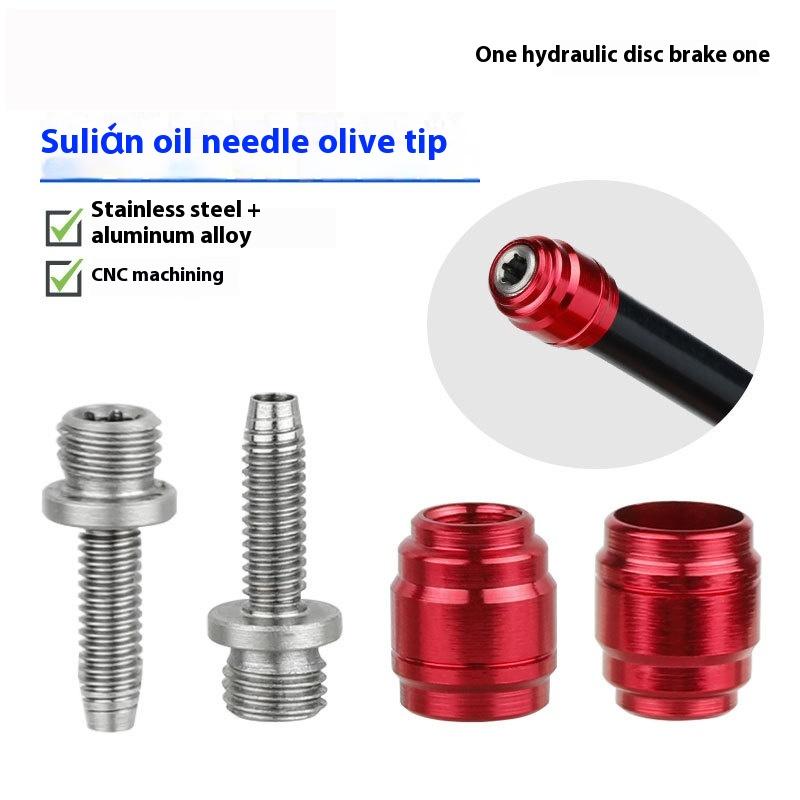 1/2/10Sets Olive Ring Oil Needle Kit For Stealth-A-Majig Olive And Barb Bicycle Hydraulic Disc Brake Hose Inserts Parts