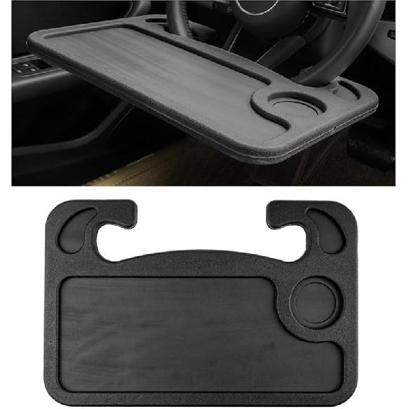 Car Steering Wheel Desk, Multifunctional Auto Seat Stand Trays For Eating And Working, Double Sided Design Steering Wheel Table Desk For Laptop,