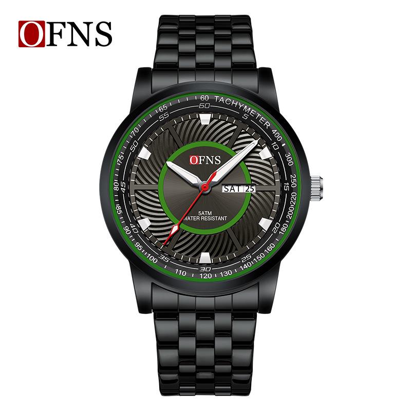 Oufanni Men's Waterproof Quartz Watch - Trendy, Fashionable Business Wristwatch