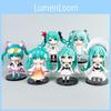 Hatsune Miku Pvc Chibi Figure Set Collectible Display For Anime Fans