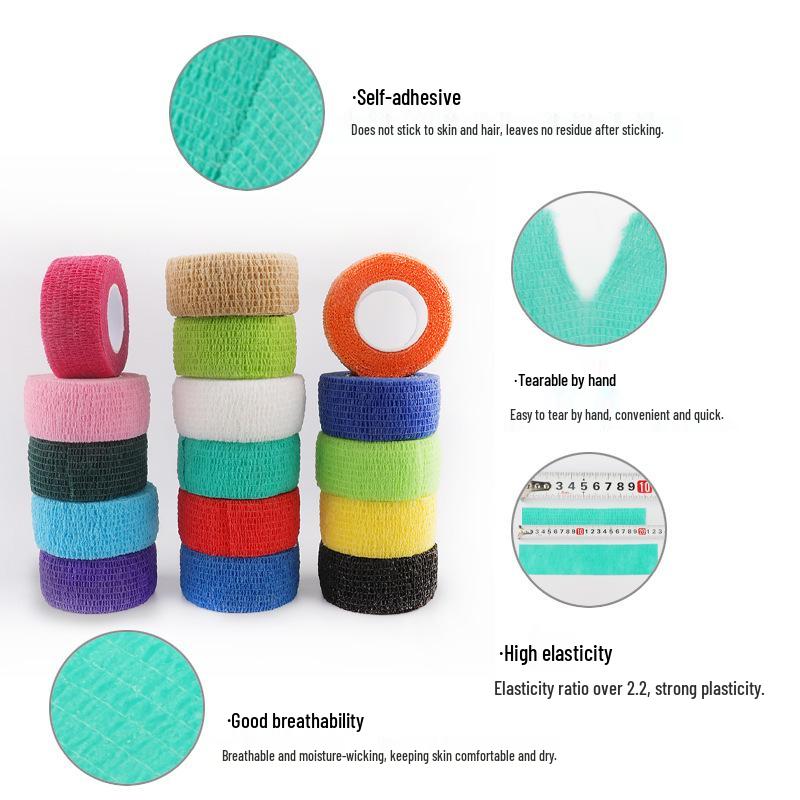 Elastic Finger & Wrist Protector Tape - Non-Woven, Self-Adhesive, Anti-Wear Bandage for Students and Sports