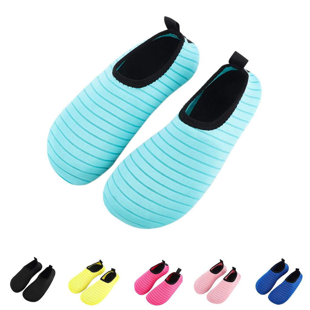 Kinder Wasserschuhe Schnelltrocknend Zum Hineinschlüpfen Strandschuhe Leichte Flexible Sohle Aqua Socken für Außenpool Schwimmen Surfen Wassersport