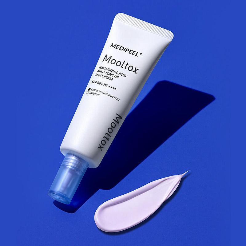 MEDI-PEEL Crème Solaire Hyaluronique Mooltox Mild Tone Up SPF 50+ PA++++ 50g