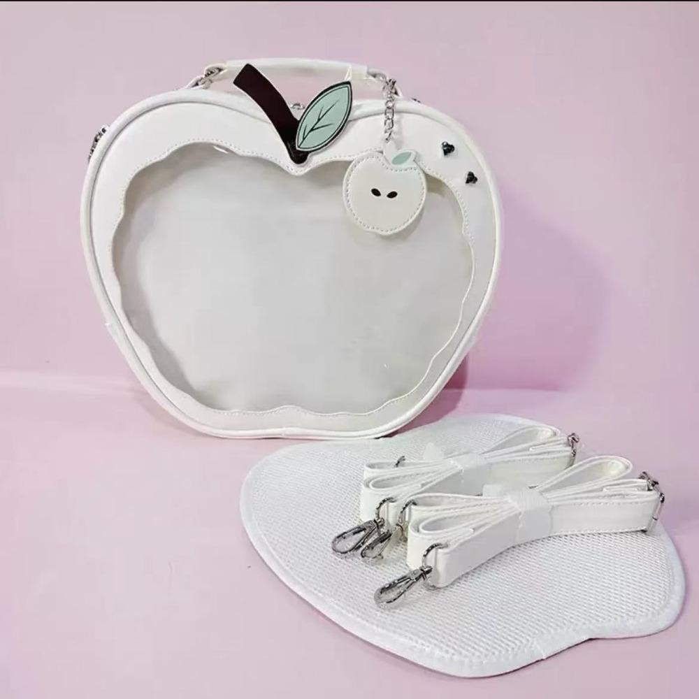 Cotton Doll Bag Kawaii Fruit Itabag PU Fashion Backpacks Multifunction Transparent Pocket  Outdoor