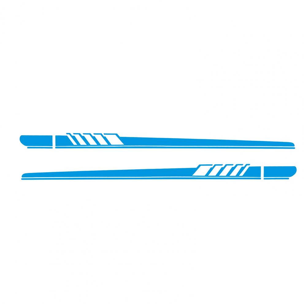 Car Body Graphic Decal Strip Pattern Car Side Stickers Waterproof Vehicle Decal Auto Decor 1 Pair Anti-scratch Self-adhesive Car