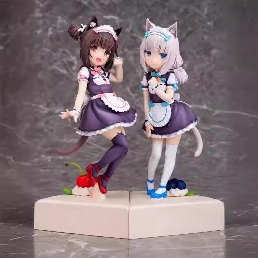 20cm NEKOPARA Maid Vanilla Chocolat Vanilla Action Figure Toys Collection Christmas Gift