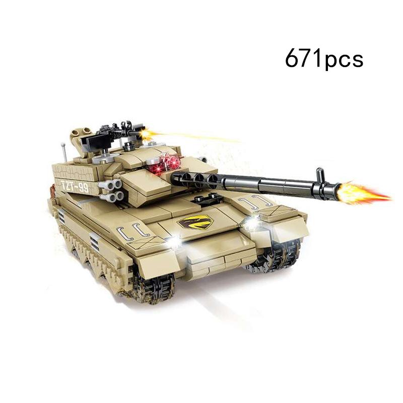 KAZI CN Military vehicle radar Missile Launcher Truck Tank Armour army Model Building Blocks Sets Educational Toys For Childrens