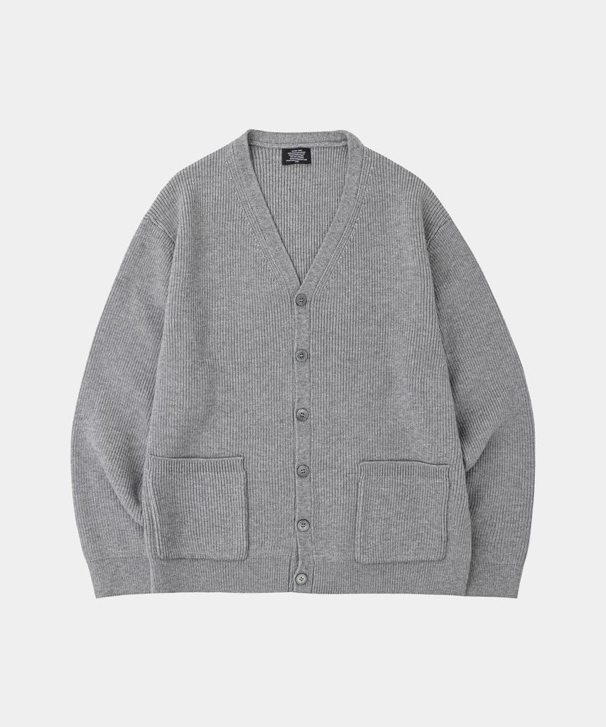 LETTERCOMO Essential V-Neck Cardigan Knit 4 Colors