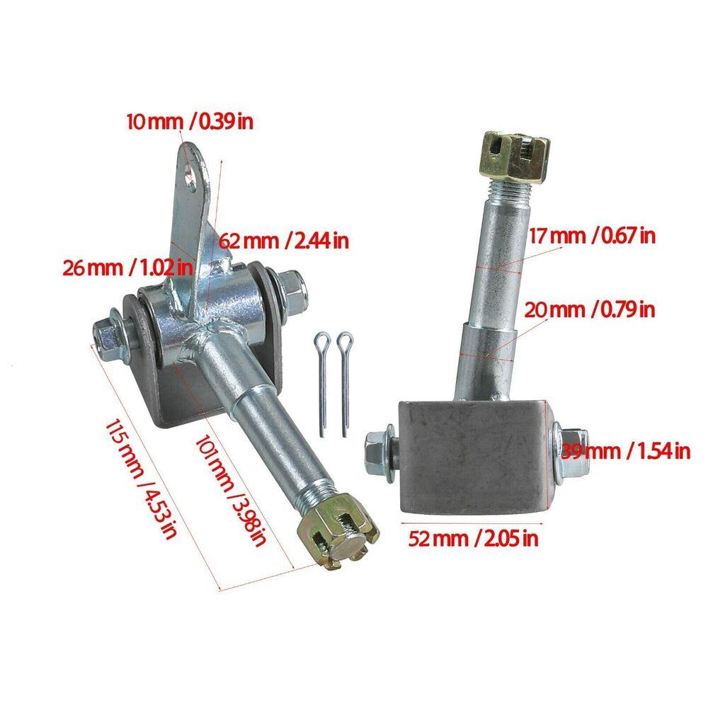 TDPRO Pair 17mm Front Steering Knuckle Spindle For Go Kart Quad ATV Buggy Drift Modified Parts United States