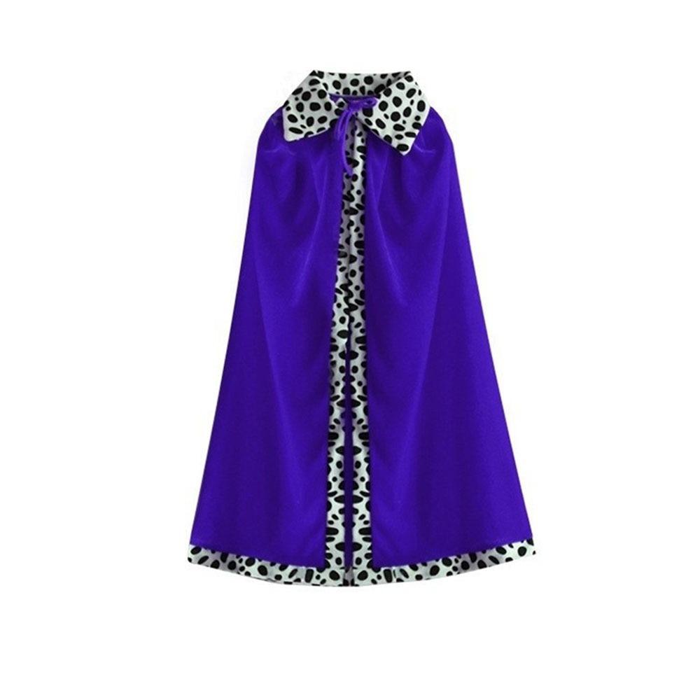 Red Velvet Adult Kids Prince Robe 80/90/130/150cm Cosplay Dress Up  for Parent-child Activity