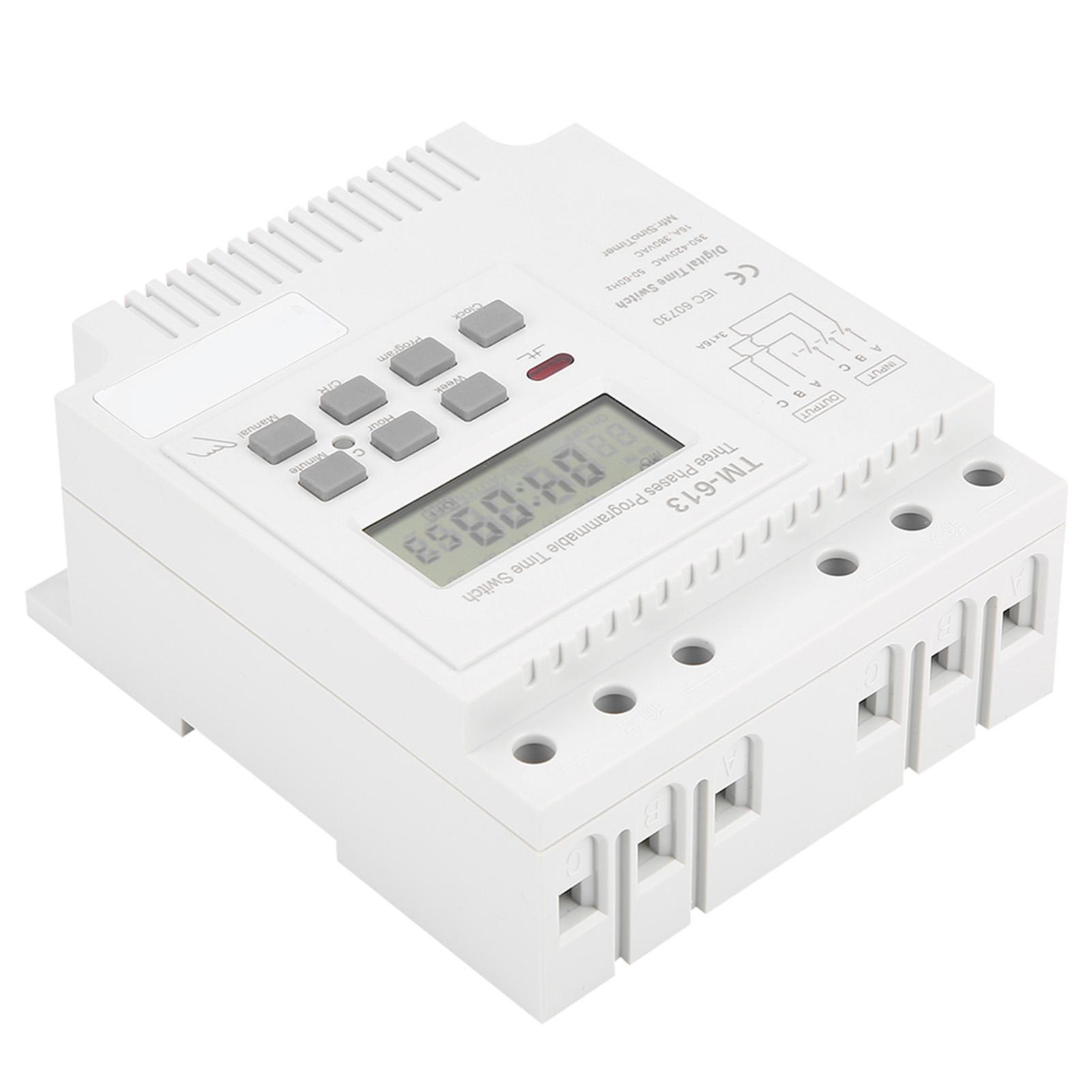 

TM 163 Three Phases 380V Smart Digital Weekly Programmable Control Power Timer Switch