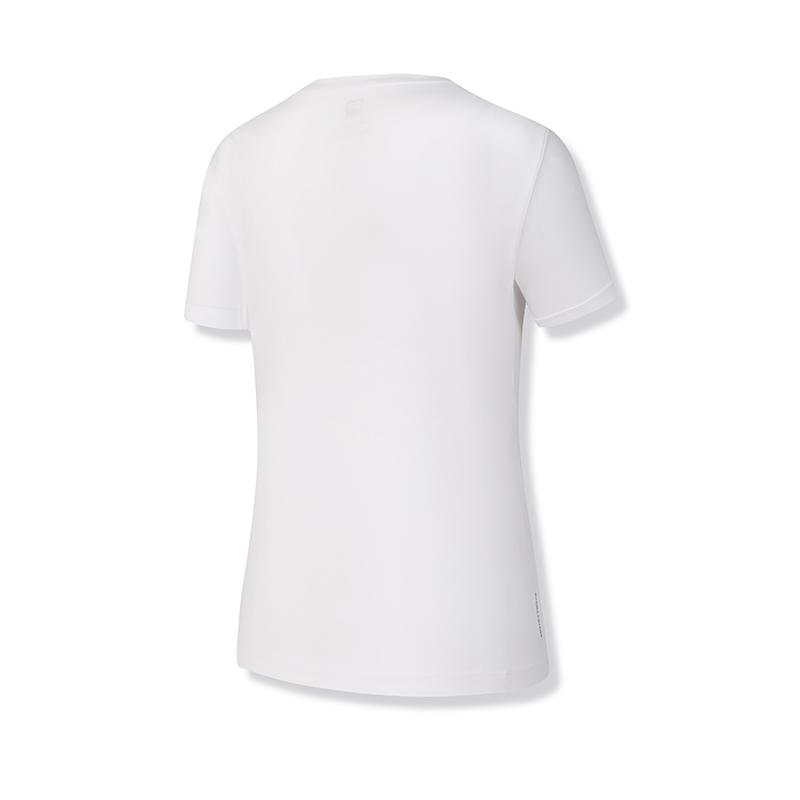 Fila Fitness Series Round Neck Pullover Comfortable Short Sleeve T-Shirt Women Tops Jade-White A11W531102F-WT