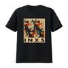 Inxs Evolution Visualizing The Bands Musical Transformation Print  T Shirt Vintage Washed Top For Everyday Wear Slightly