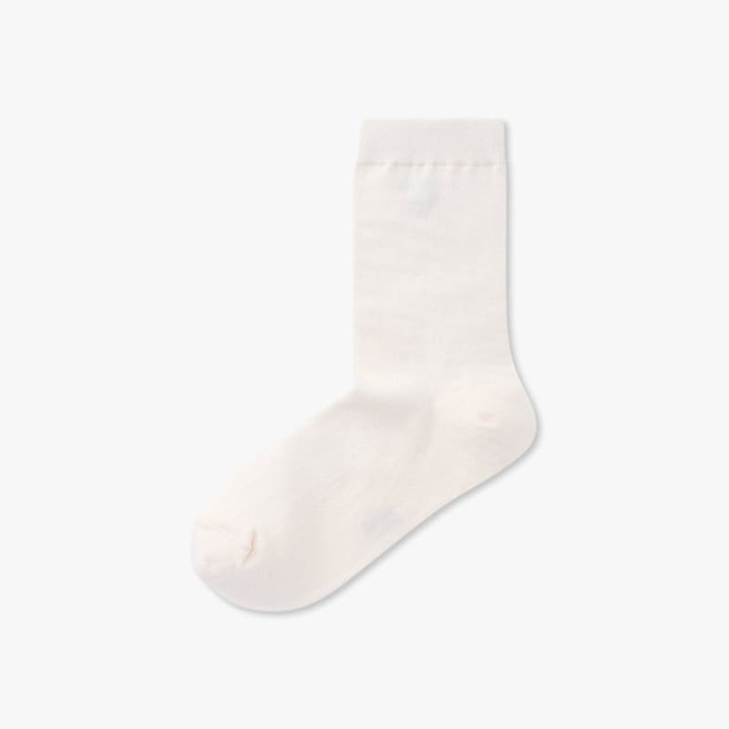 GCUT Honeycomb Collar Socks_Ivory 7215284202